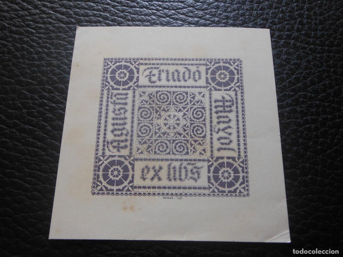 Arte: EX LIBRIS DE TRIAD&Oacute; PARA AGUSTA TRIADO MAYOL - EXLIBRIS OPUS 135 - Foto 1