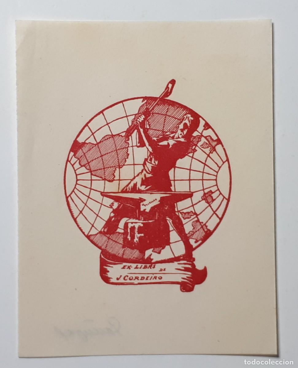 Arte: EX- LIBRIS.- J. CORDEIRO. HERRERO. ARTE. LIBROS - Foto 1