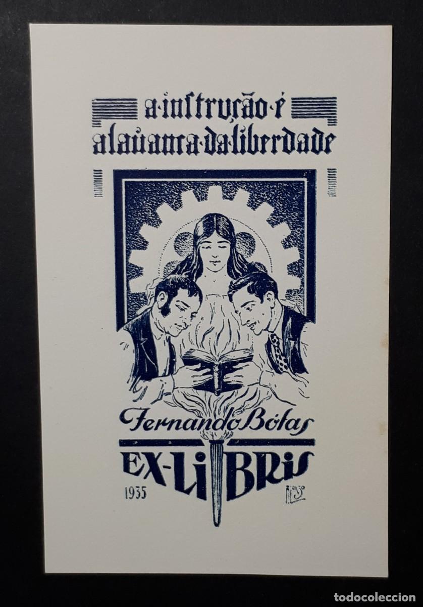 Arte: EX- LIBRIS.- FERNANDO BOTAS. ARTE. LIBROS. 1935 - Foto 1