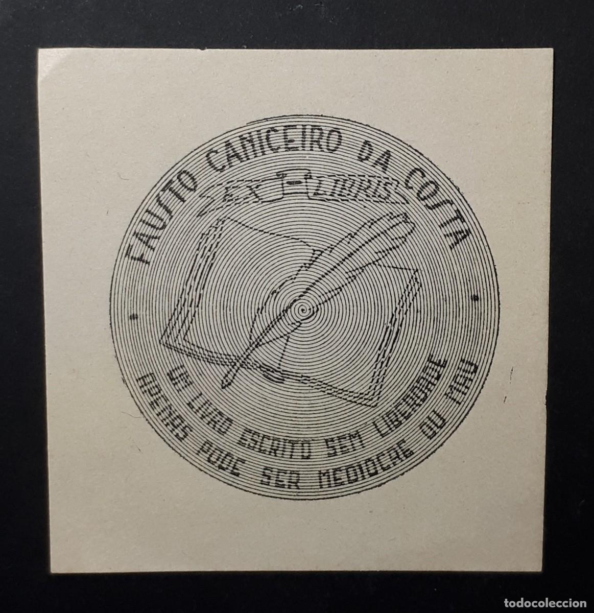 Arte: EX- LIBRIS.- FAUSTO CANICEIRO DA COSTA. ARTE. LIBROS - Foto 1