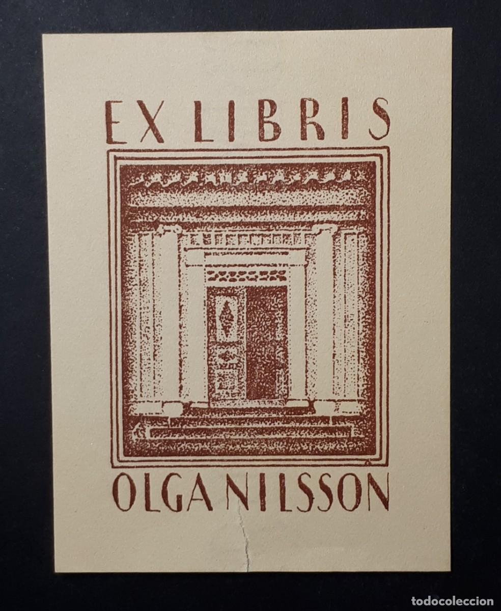 Arte: EX- LIBRIS.- OLGA NILSSON. ARTE. LIBROS - Foto 1