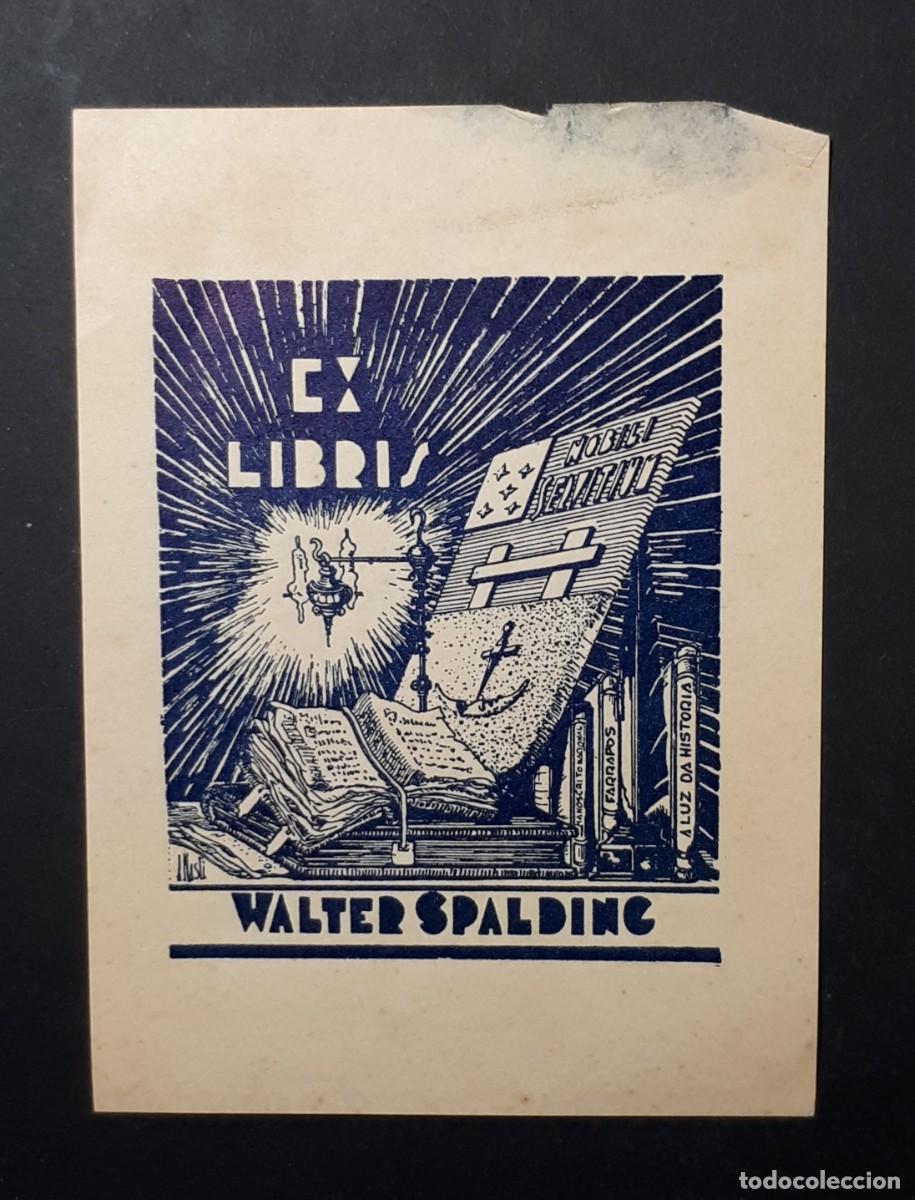 Arte: EX- LIBRIS.- WALTER SPALDINC. ARTE. LIBROS - Foto 1