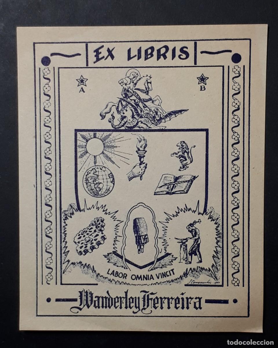 Arte: EX- LIBRIS.- WANDERLEY FERREIRA. ARTE. LIBROS - Foto 1