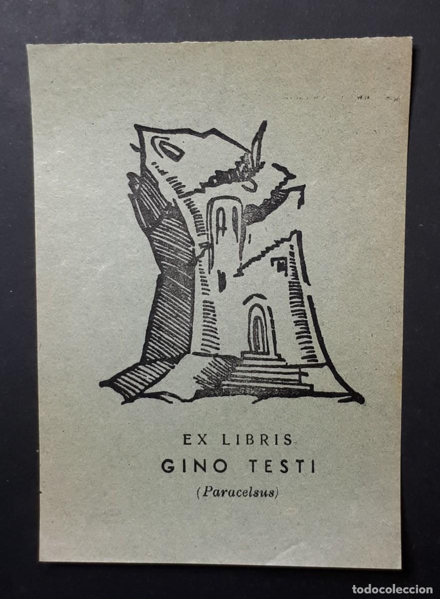 Arte: EX- LIBRIS.- GINO TESTI. ARTE. LIBROS - Foto 1