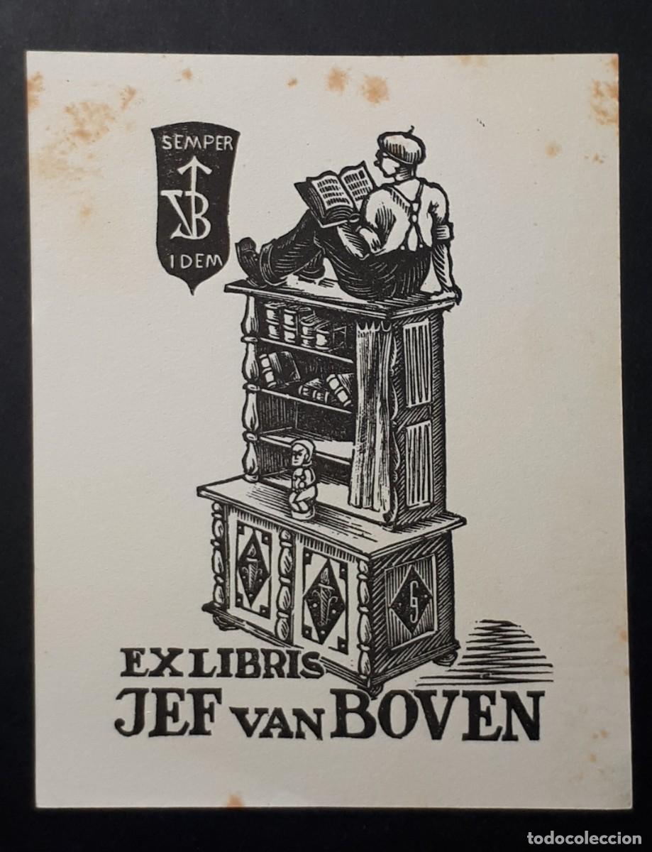 Arte: EX- LIBRIS.- JEF VAN BOVEN. ARTE. LIBROS - Foto 1