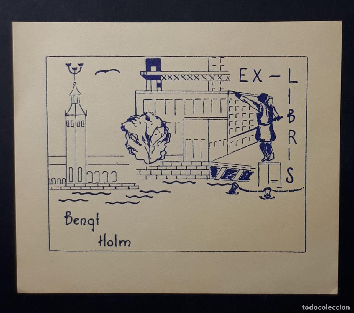 Arte: EX- LIBRIS.- BENGI HOLM. ARTE. LIBROS - Foto 1