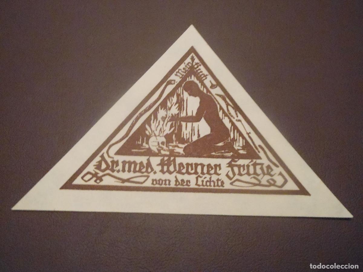 Arte: EXLIBRIS MACABRO PARA DR. WERNER CALAVERA MUERTE EX LIBIRIS - Foto 1