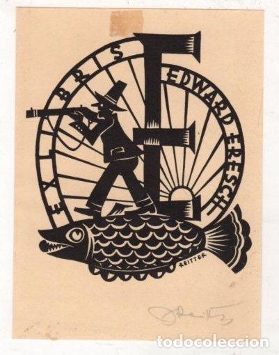 Arte: EXLIBRIS EDWARD ERESCH. REITTER. C. 1920 - Foto 1