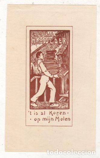 Arte: EXLIBRIS H. MULDER. C. 1920 - Foto 1