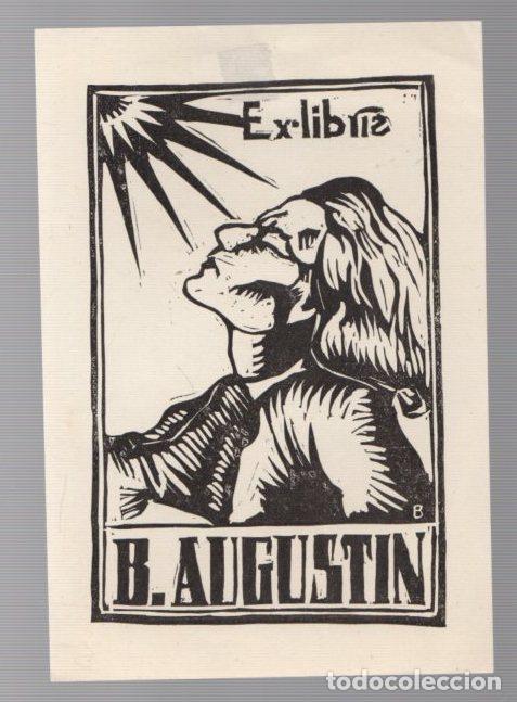 Arte: EXLIBRIS B. AUGUSTIN. C. 1920 - Foto 1