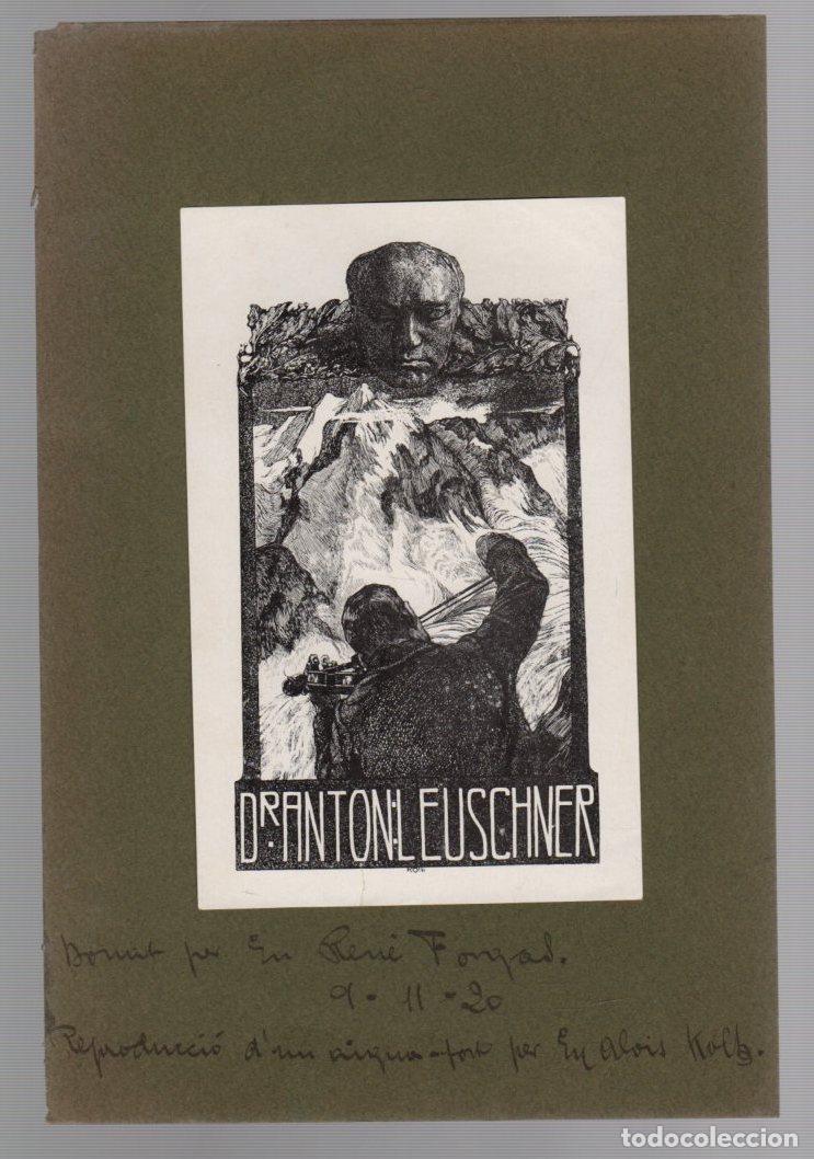 Arte: EXLIBRIS DR. ANTON LEUSCHNER. 1920 - Foto 1