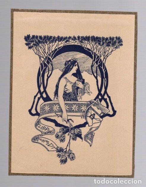 Arte: EXLIBRIS SCHMIDT. C. 1920 - Foto 1