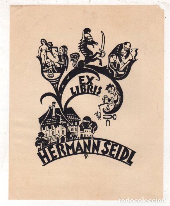 Arte: EXLIBRIS HERMANN SEIDL. C. 1920 - Foto 1
