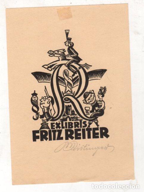 Arte: EXLIBRIS FRITZ REITER. 1930 - Foto 1