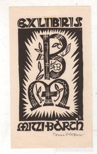Arte: EXLIBRIS MITZI BARCH. 1930 - Foto 1