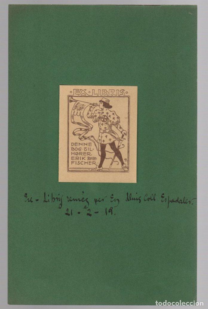 Arte: EXLIBRIS ERIK FISCHER. A&Ntilde;O 1919 - Foto 1