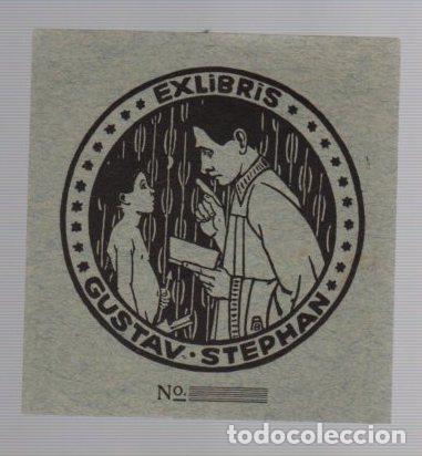 Arte: EXLIBRIS GUSTAV STEPHAN. C. 1920 - Foto 1