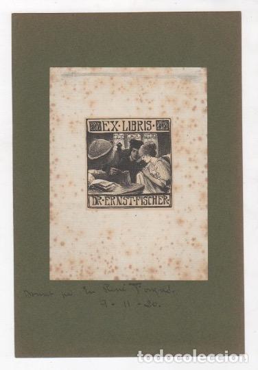 Arte: EXLIBRIS DR. ERNST FISCHER. A&Ntilde;O 1920 - Foto 1