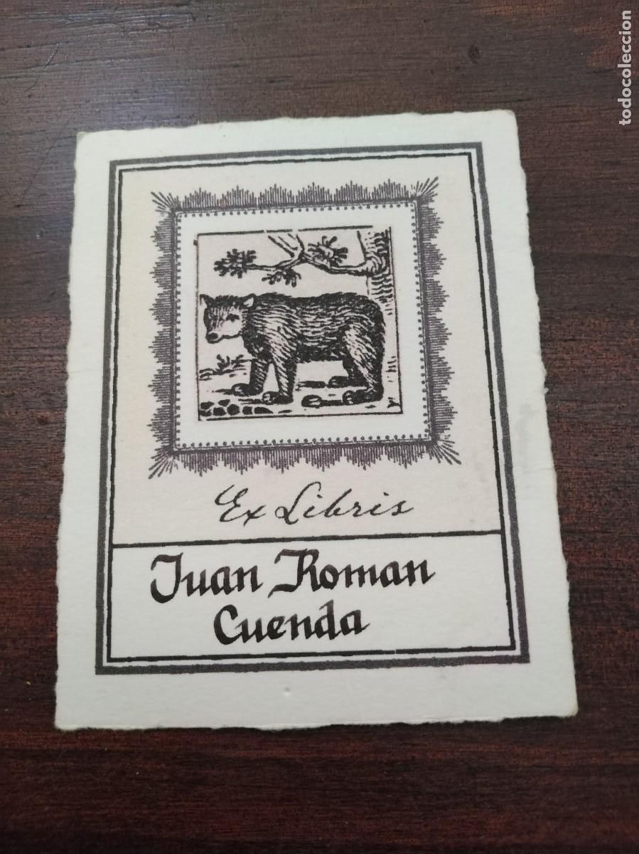 Arte: Exlibris Juan Rom&aacute;n Cuenda. Original. - Foto 1