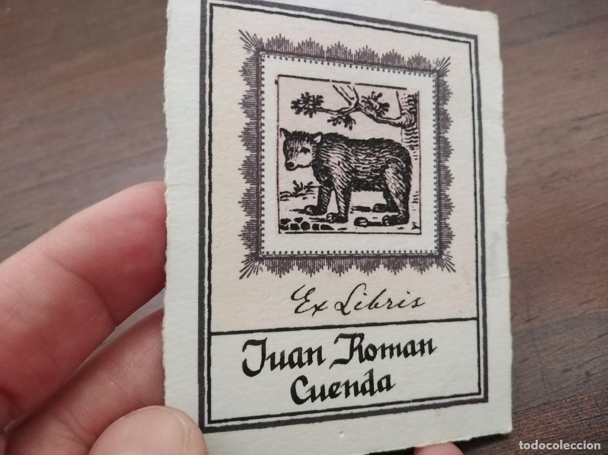 Arte: Exlibris Juan Rom&aacute;n Cuenda. Original. - Foto 2