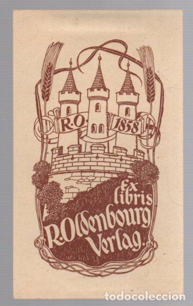 Arte: EXLIBRIS R. OLDENBOURG VERLAG. C. 1920 - Foto 1