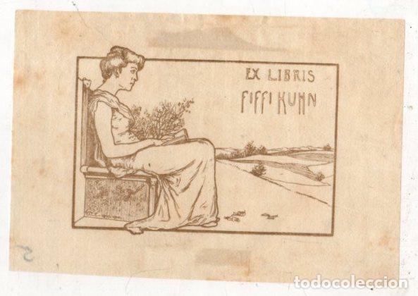 Arte: EXLIBRIS FIFFI KUHN. C. 1910 - Foto 1