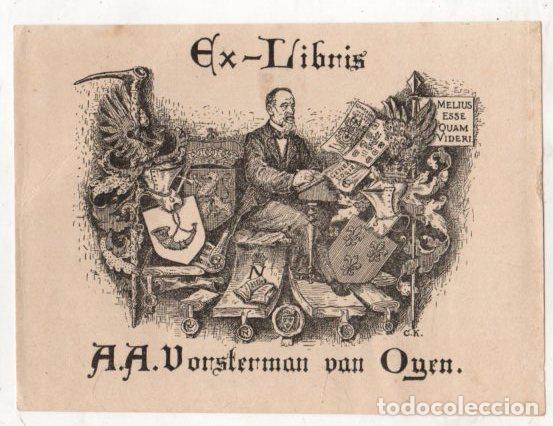 Arte: EXLIBRIS A.A. VORSTERMAN VAN OYEN. C. 1920 - Foto 1