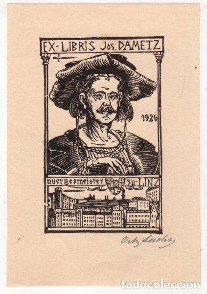 Arte: EXLIBRIS JOS. DAMETZ. 1926 - Foto 1