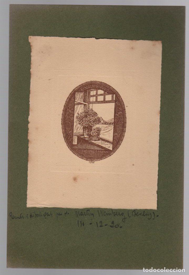 Arte: EXLIBRIS ELSE BANGEMANN. BERLIN. A&Ntilde;O 1920 - Foto 1