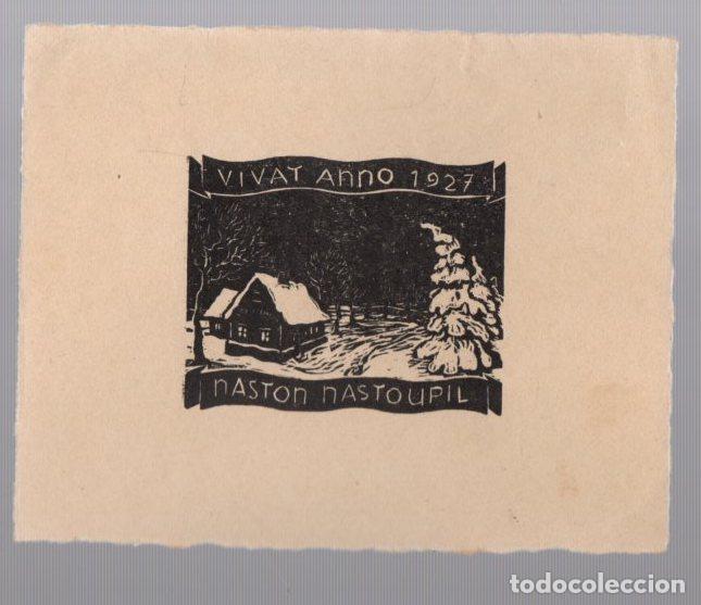 Arte: EXLIBRIS NASTON NASTOUPIL. A&Ntilde;O 1927 - Foto 1