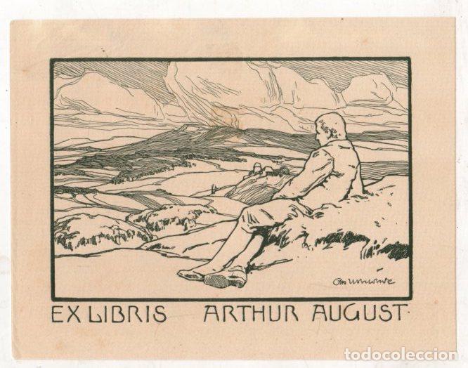 Arte: EXLIBRIS ARTHUR AUGUST. C. 1910 - Foto 1