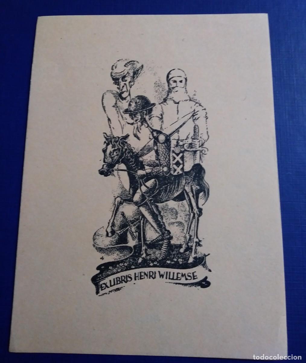 Arte: 10 EXLIBRIS DE TEM&Aacute;TICA CERVANTINA - Foto 3