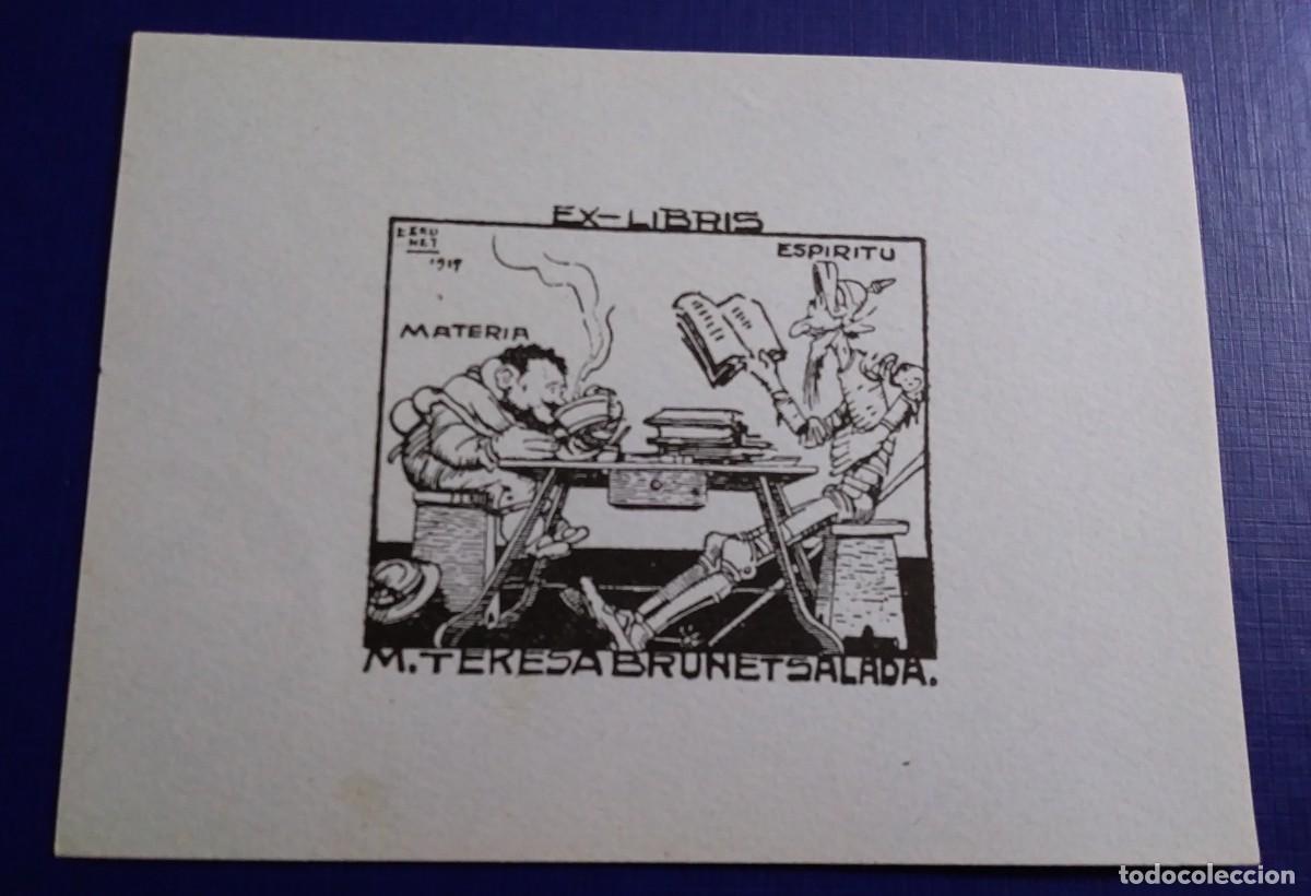 Arte: 10 EXLIBRIS DE TEM&Aacute;TICA CERVANTINA - Foto 5
