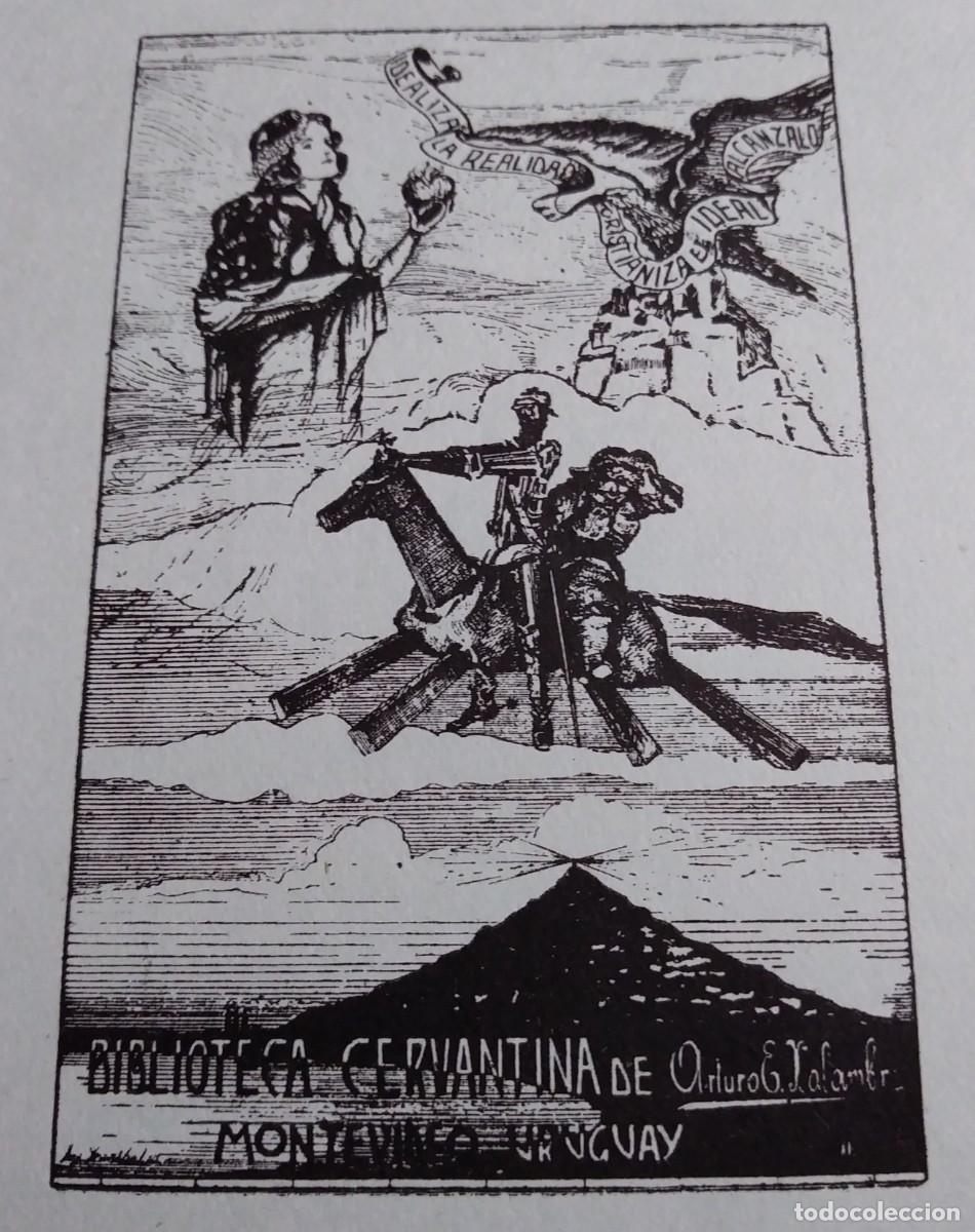 Arte: EXLIBRIS DE TEM&Aacute;TICA CERVANTINA - BIBLIOTECA CERVANTINA DE MONTEVIDEO - Foto 1