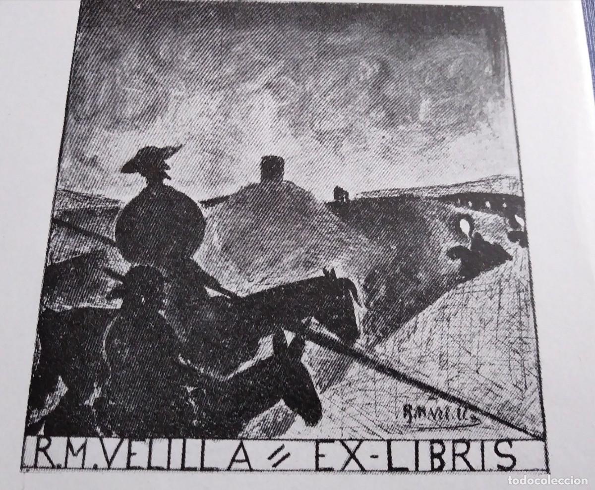 Arte: EXLIBRIS DE TEM&Aacute;TICA CERVANTINA - DON QUIJOTE Y SANCHO PANZA - Foto 1