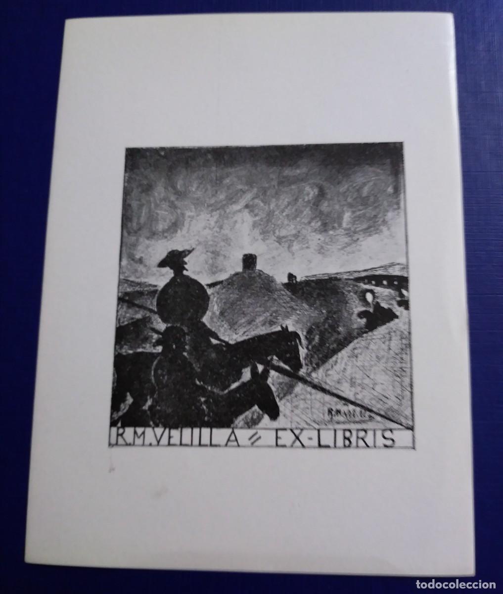Arte: EXLIBRIS DE TEM&Aacute;TICA CERVANTINA - DON QUIJOTE Y SANCHO PANZA - Foto 2