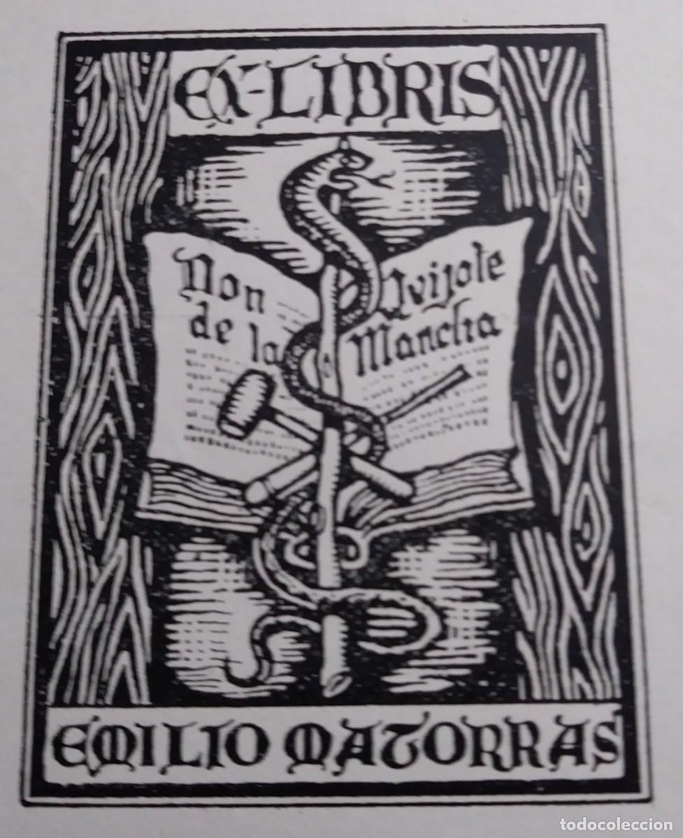 Arte: EXLIBRIS DE TEM&Aacute;TICA CERVANTINA - LIBRO DON QUIJOTE DE LA MANCHA - Foto 1