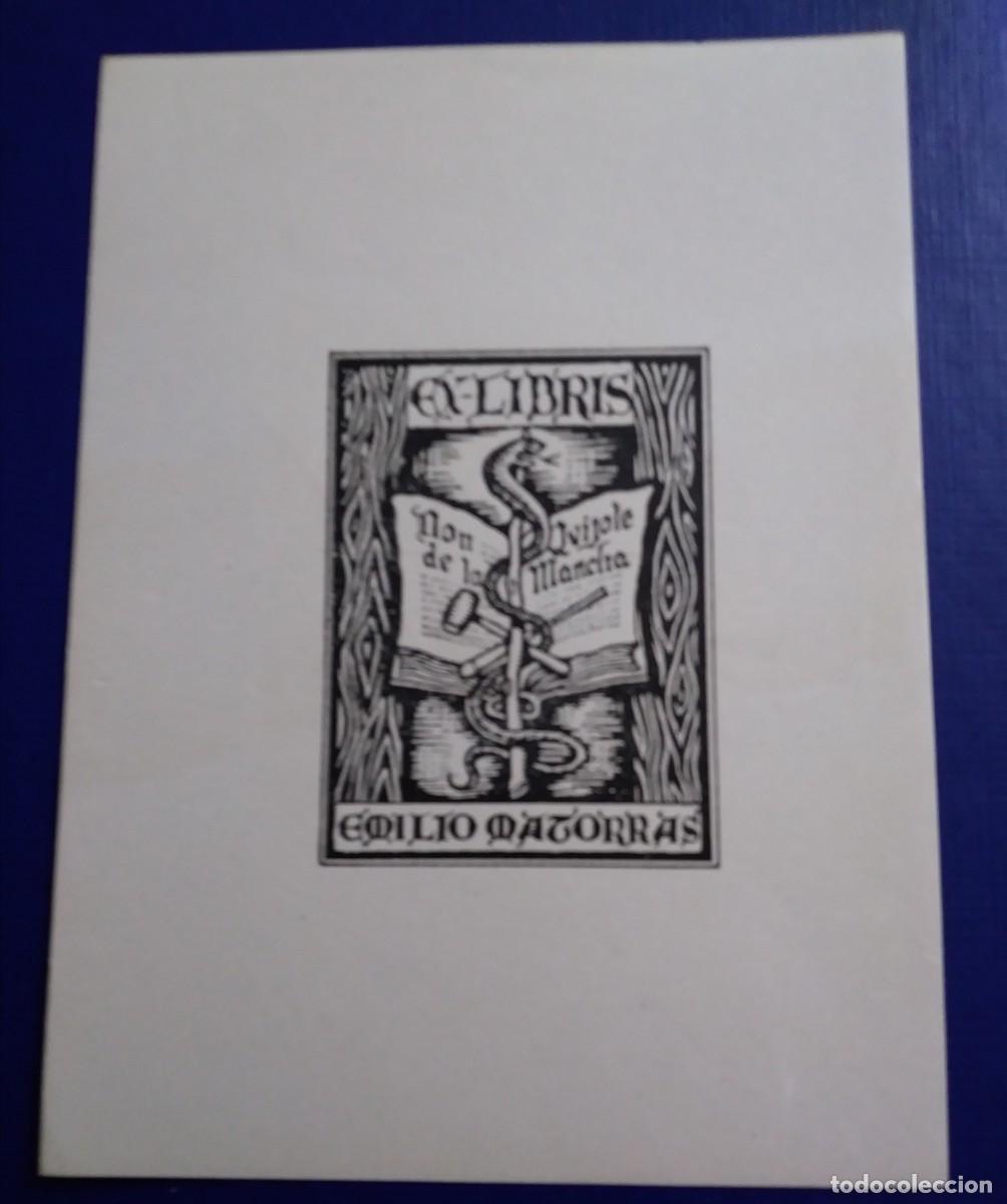 Arte: EXLIBRIS DE TEM&Aacute;TICA CERVANTINA - LIBRO DON QUIJOTE DE LA MANCHA - Foto 2