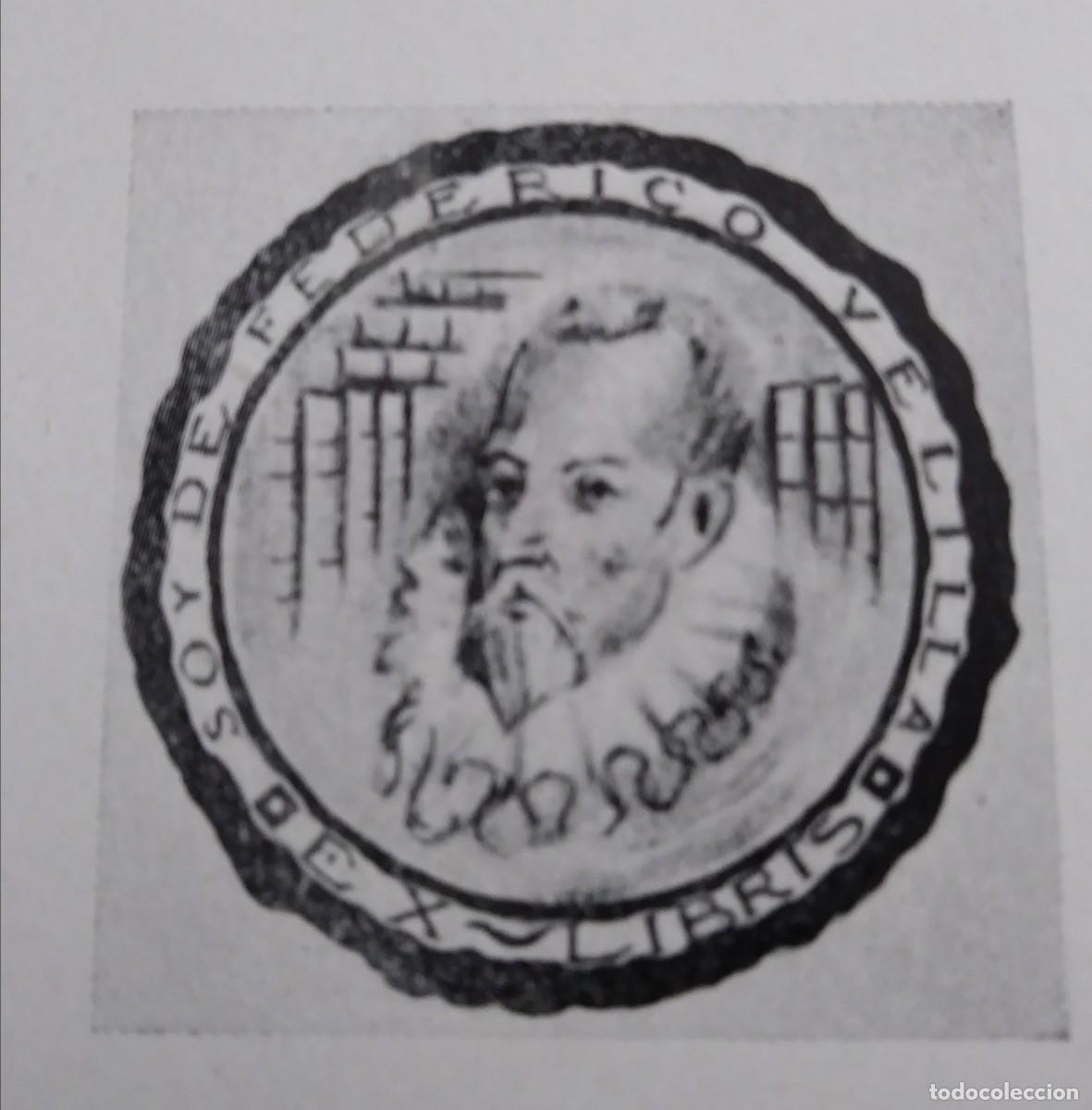 Arte: EXLIBRIS DE TEM&Aacute;TICA CERVANTINA - MIGUEL DE CERVANTES - Foto 1