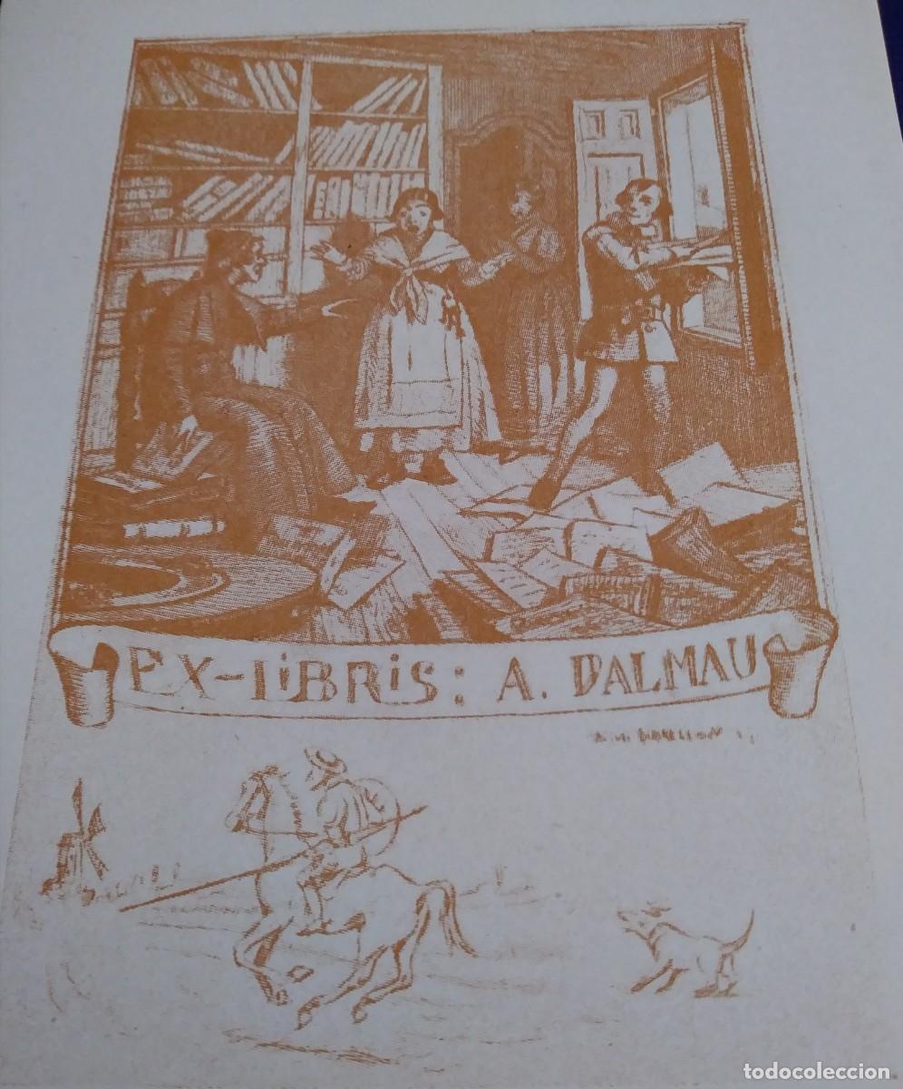 Arte: EXLIBRIS DE TEM&Aacute;TICA CERVANTINA - QUIJOTE Y SU BIBLIOTECA - Foto 1