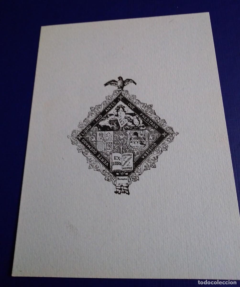 Arte: EXLIBRIS DE TEM&Aacute;TICA CERVANTINA - PEDRO MARROQU&Iacute;N - Foto 2