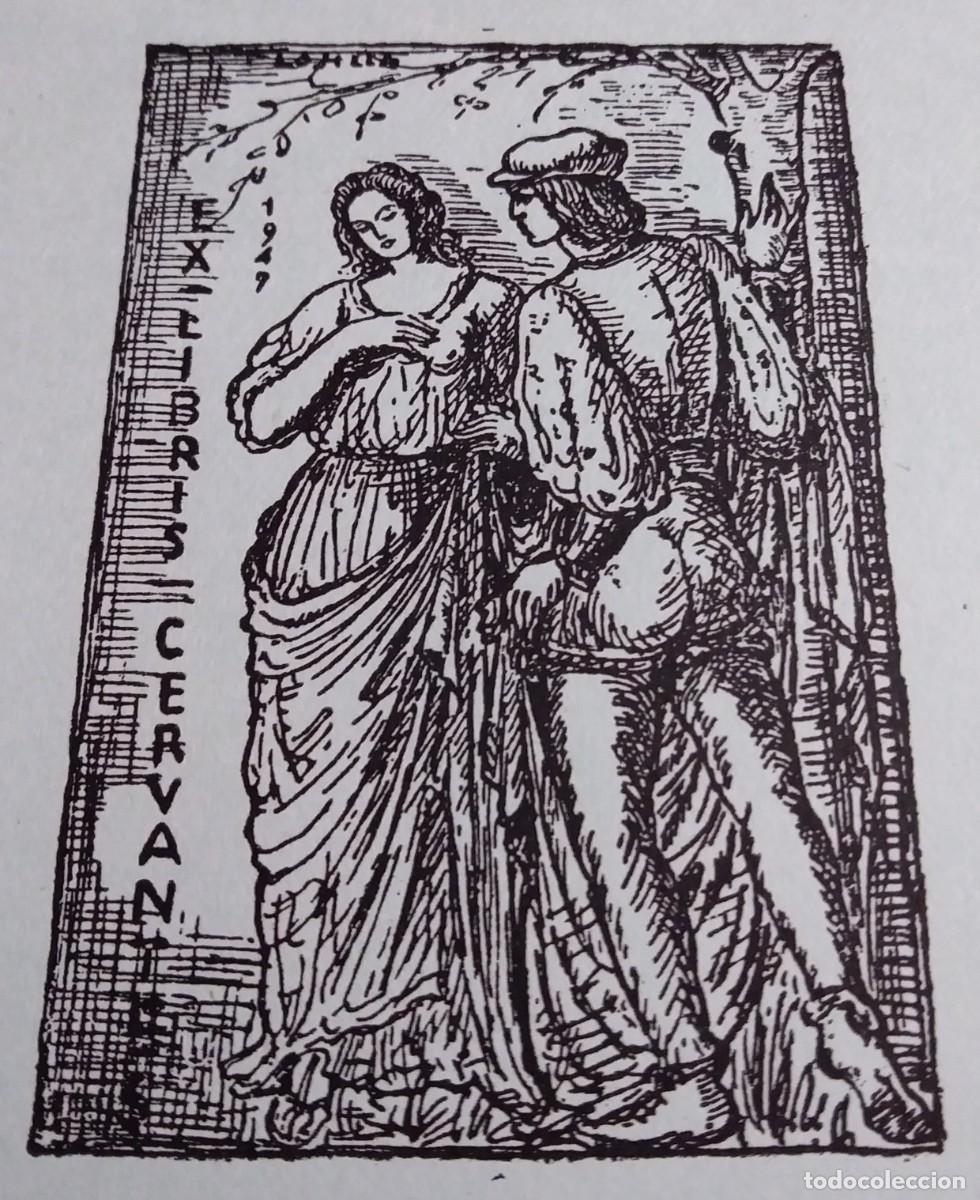 Arte: EXLIBRIS DE TEM&Aacute;TICA CERVANTINA - CERVANTES - Foto 1