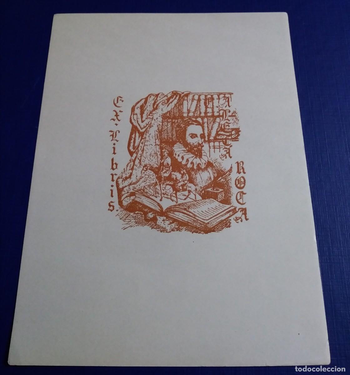 Arte: EXLIBRIS DE TEM&Aacute;TICA CERVANTINA - CERVANTES Y QUIJOTE - Foto 2