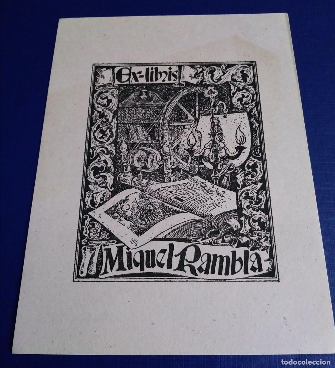 Arte: EXLIBRIS DE TEM&Aacute;TICA CERVANTINA - LIBRO DEL QUIJOTE - Foto 2