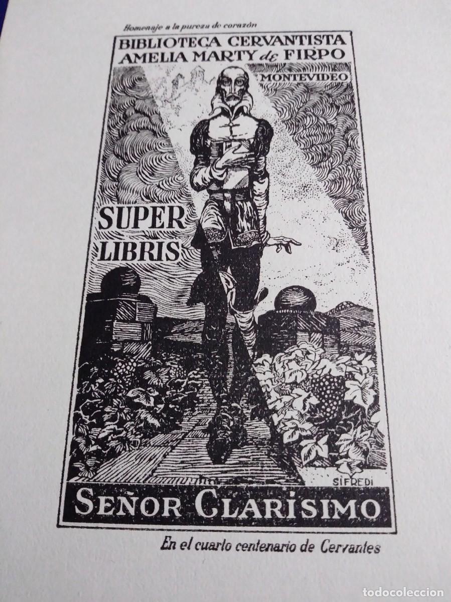 Arte: EXLIBRIS DE TEM&Aacute;TICA CERVANTINA - DON QUIJOTE - Foto 1