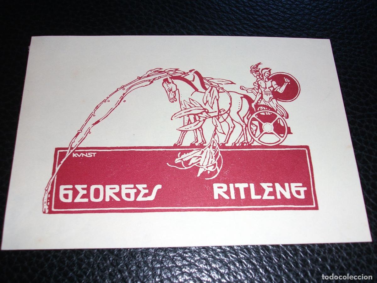 Arte: EXLIBRIS DE A. KUNST PARA GEORGES RITLENG - Foto 1
