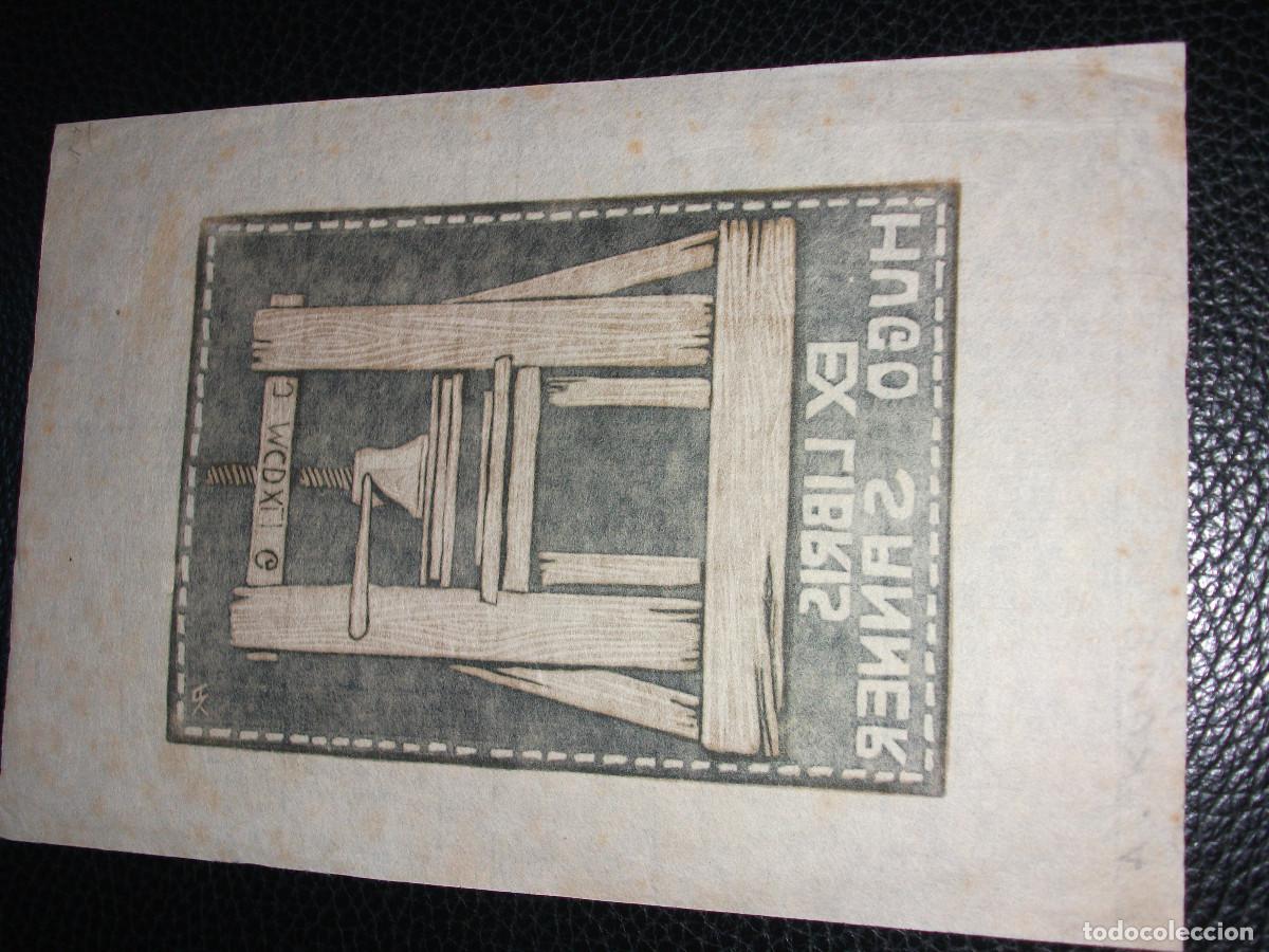 Arte: EXLIBRIS DE ADOLF KUNST PARA HUGO SANNER CATALU&Ntilde;A EX LIBRIS - Foto 2