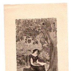 Arte: EXLIBRIS DE FREDERICH J. MIRACLE REALIZADO E. MOYA AÑO 1905