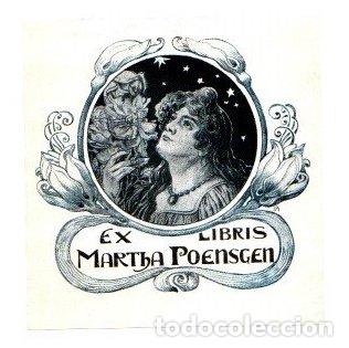 Arte: EXLIBRIS DE MARTHA POENSGEN CIRCA 1910 - Foto 1