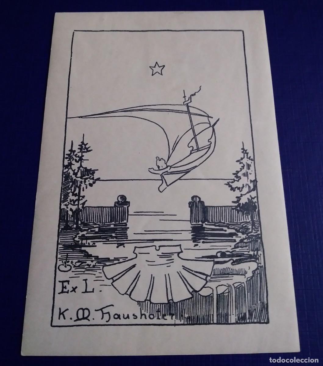 Arte: EXLIBRIS DE BARCO Y ESTRELLA - Foto 1